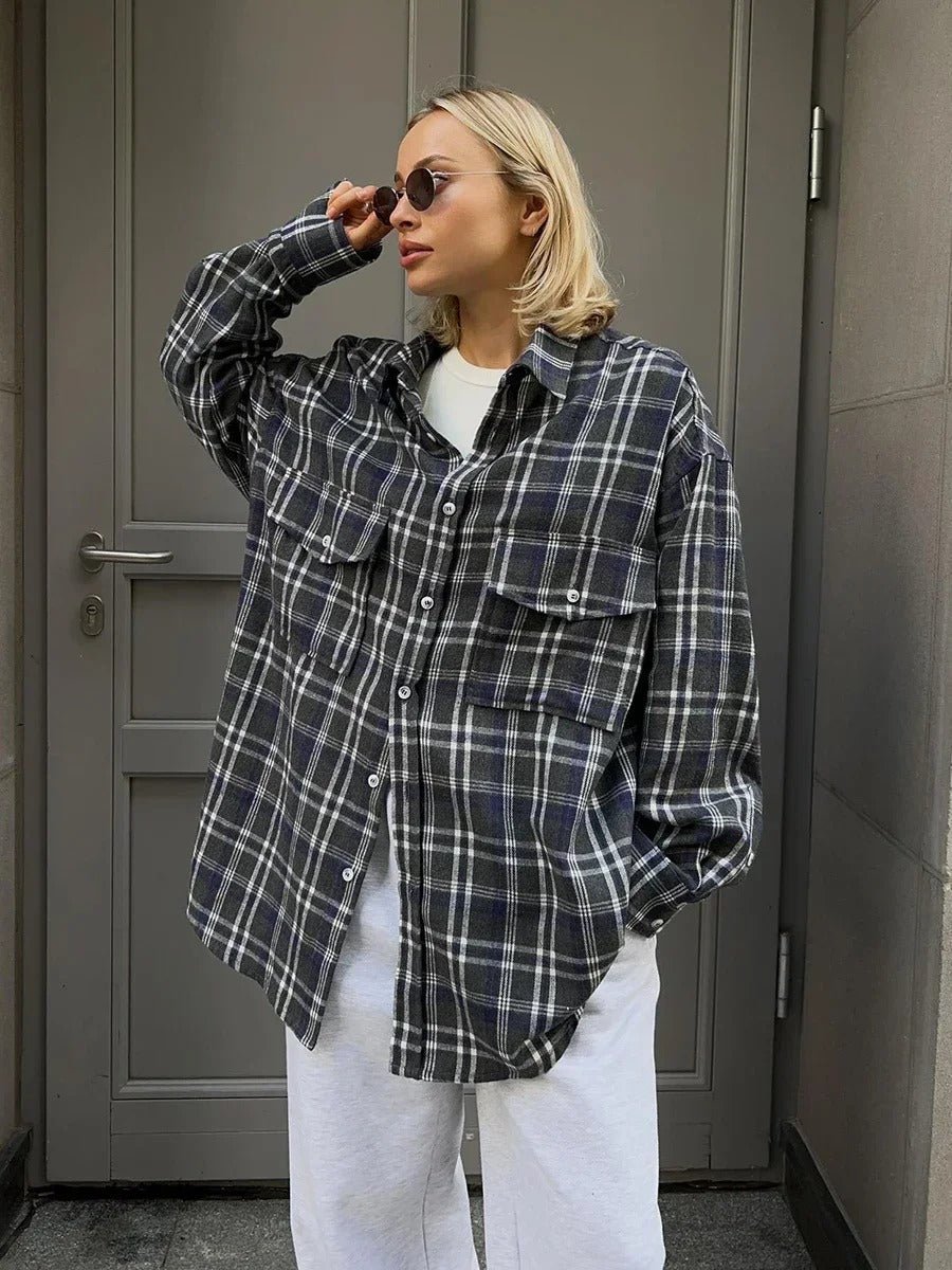 Cozy Flannel Plaid Shirt - Meliorae